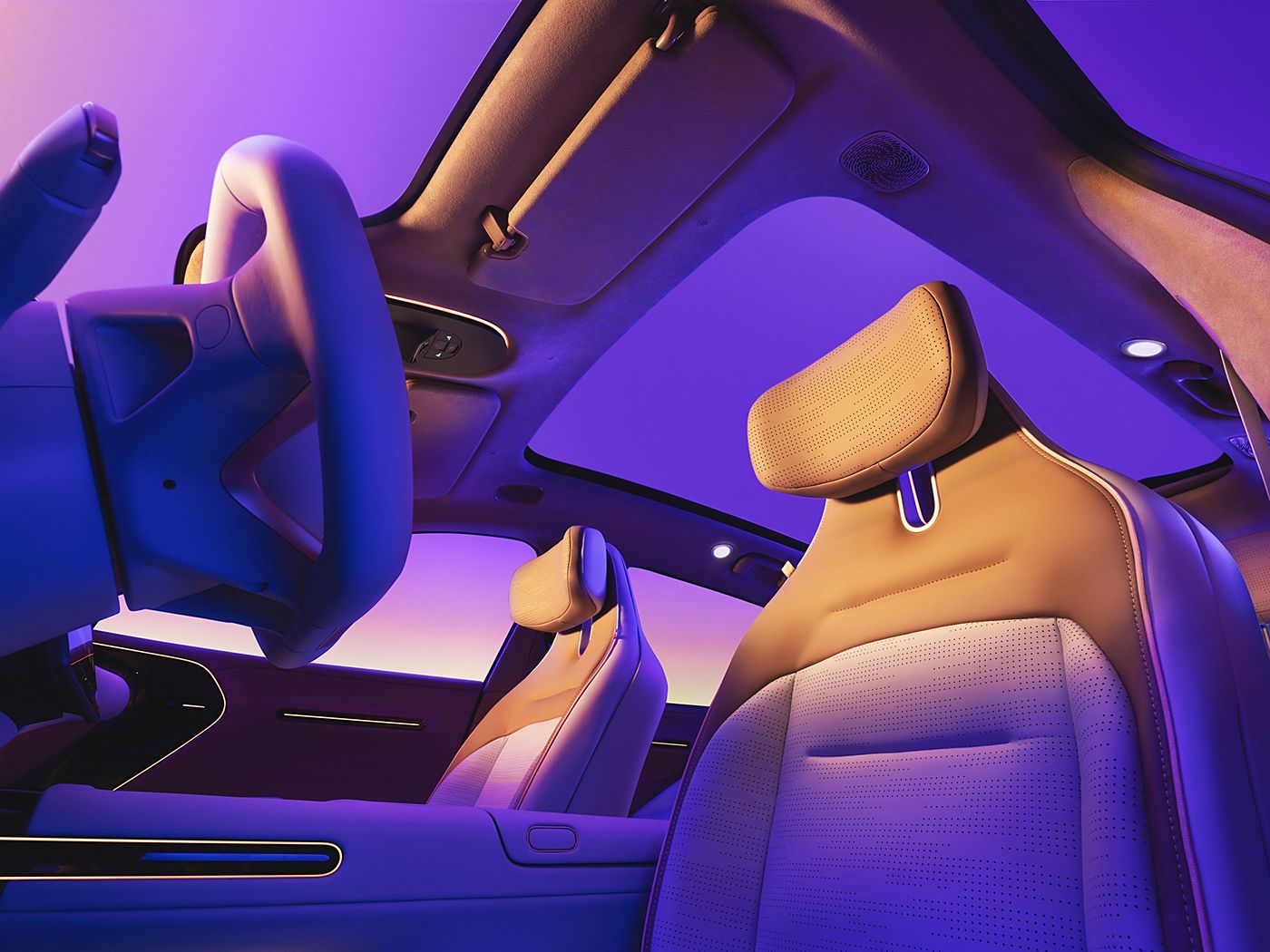 Ev Car for Avatar 07 With 555km Long Endurance Dual-Motor Version 5 Seats New Energy Vehicle 