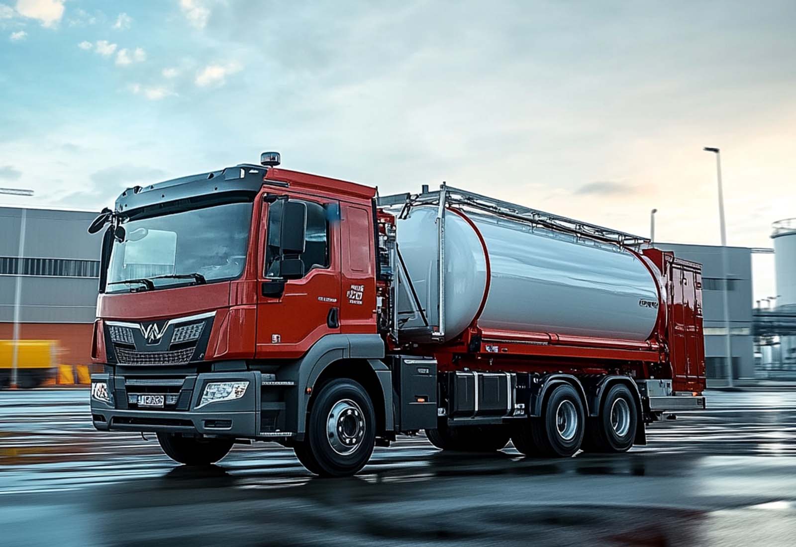 sanitation truck used in urban waste collection and cleaning